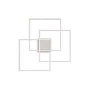 Plafoniera Moderna Frame Metallo Bianco Led 35W 3000K Luce Calda