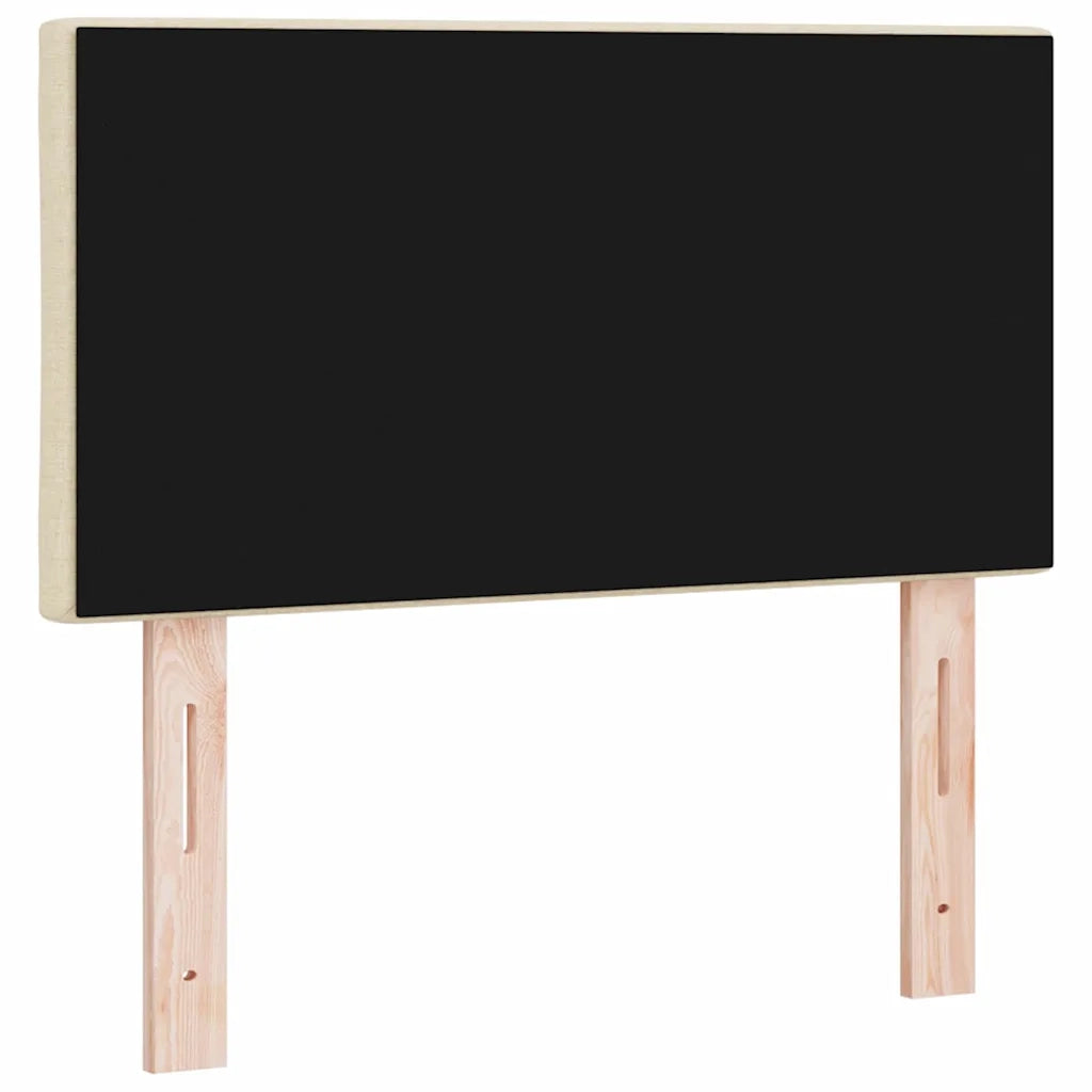 Testiera | Testata LED Crema 80 cm Tessuto