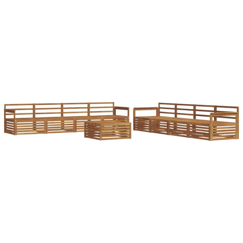 Set di divani da esterno 9 pcs Naturale 3373204