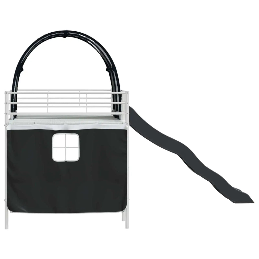 Struttura del letto loft per bambini Bianco e Nero 80 x 200 cm 42020851