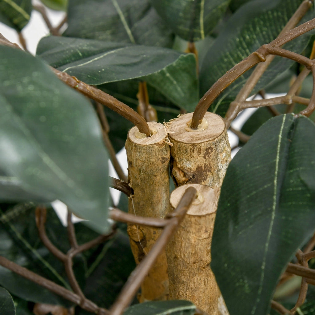 Pianta Artificiale di Ficus H150 cm con Vaso Verde