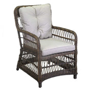 Poltrona alluminio polyrattan Baltimoracon cuscini cm 78x63h92
