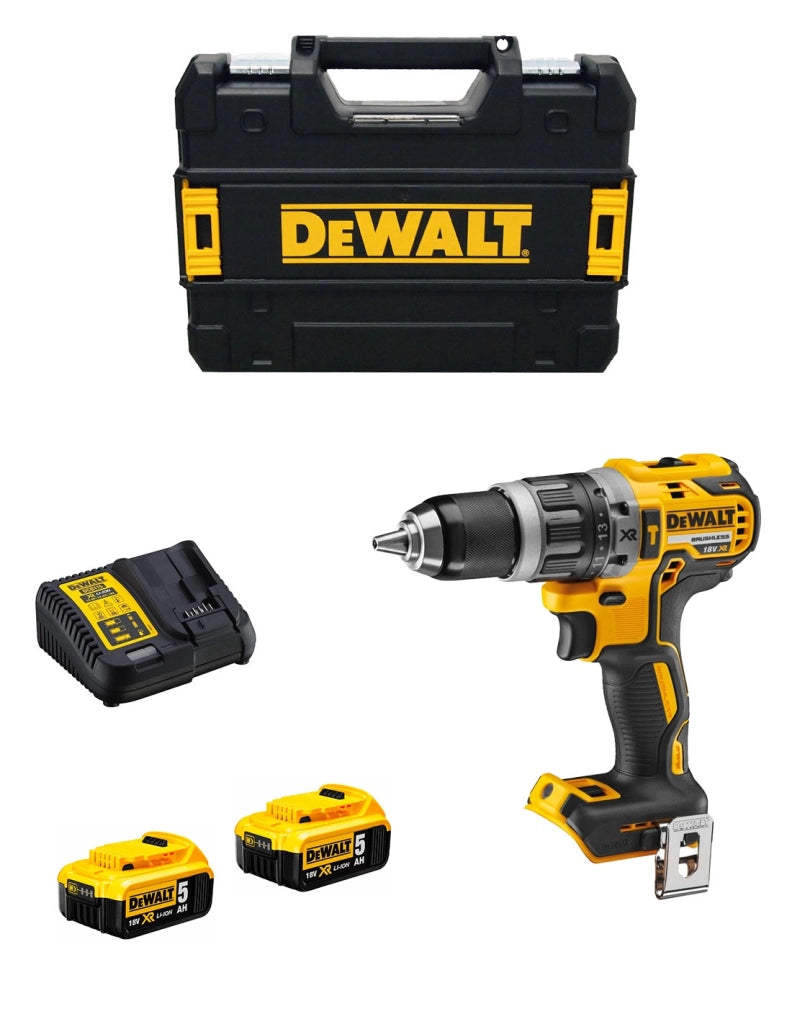 Trapano a Percussione DeWALT DCD796P2T (2 x 5,0 Ah + DCB115 + TSTAK II)