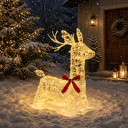 Renna di Natale 3D LOVIISA 140 LED Bianco caldo 55 x 22 x 63 cm 42049653