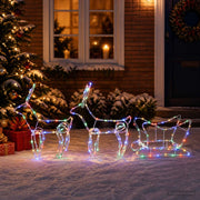 Decorazione natalizia con renna e slitta LOVIISA 240 LED 42053459
