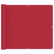Schermo da balcone | Paravento da Balcone Rosso 100 x 800 cm Tessuto Oxford