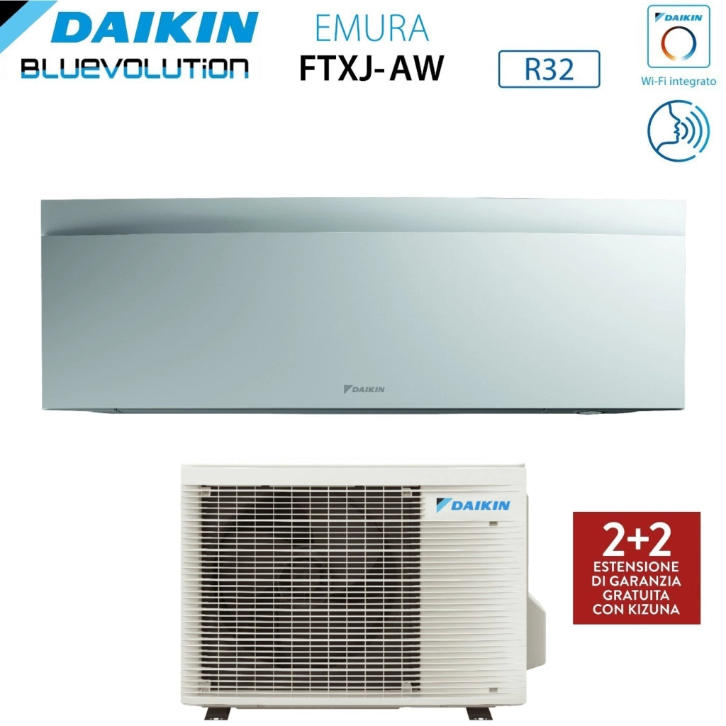 Condizionatore Daikin Emura White III 9000 Btu FTXJ25AW R-32 Wi-Fi Integrato Bianco Garanzia Italiana