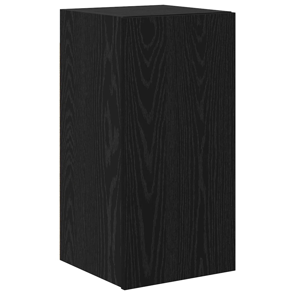 Set mobile TV 5 pz | Armadietto TV | Mobile Porta TV Rovere Nero Legno multistrato