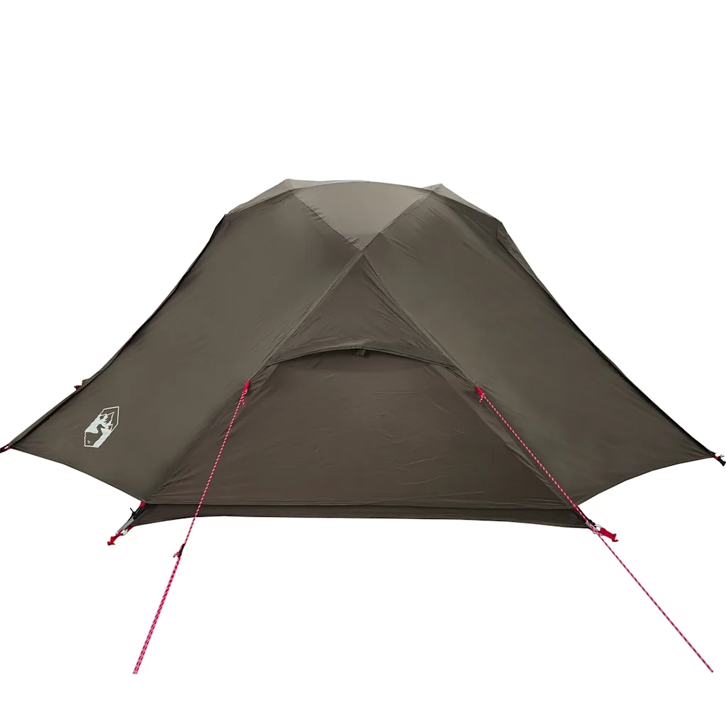 Tenda da Pesca per 3 Persone Marrone Impermeabile