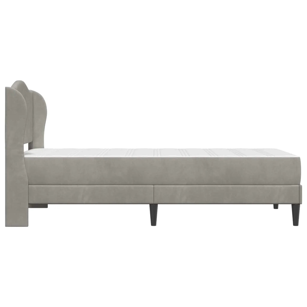 Struttura del letto Grigio Chiaro 90 x 200 cm Velluto 3415178