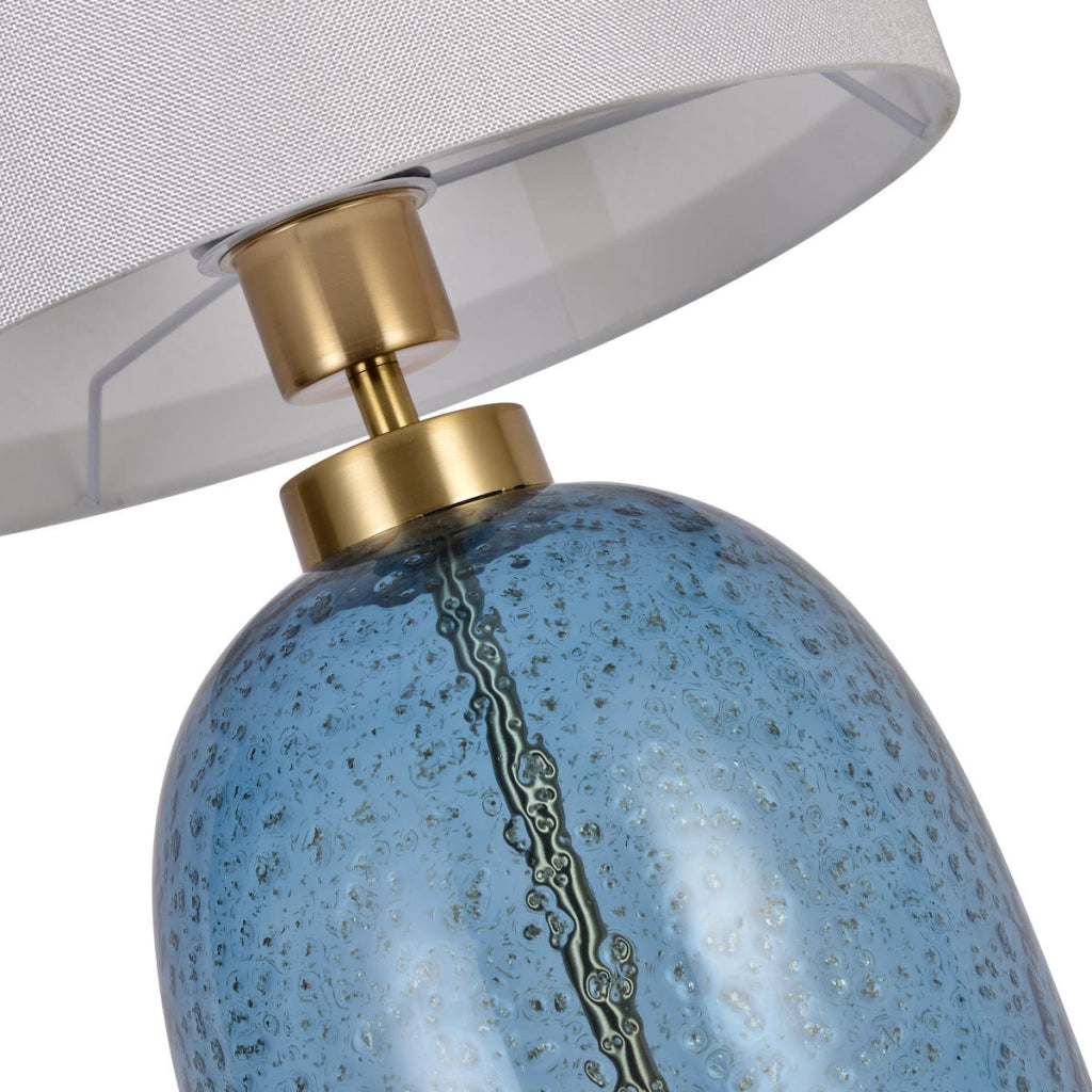 Lampada da tavolo Amur blu E27 58 cm Light Prestige