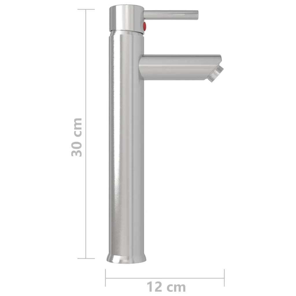 Rubinetto Miscelatore da Bagno Argento 12x30 cm 149091