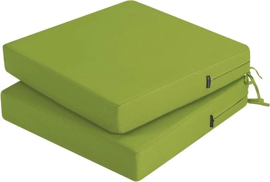 Cuscino per esterno - impermeabile - set da 2 - verde - 50 x 50 cm