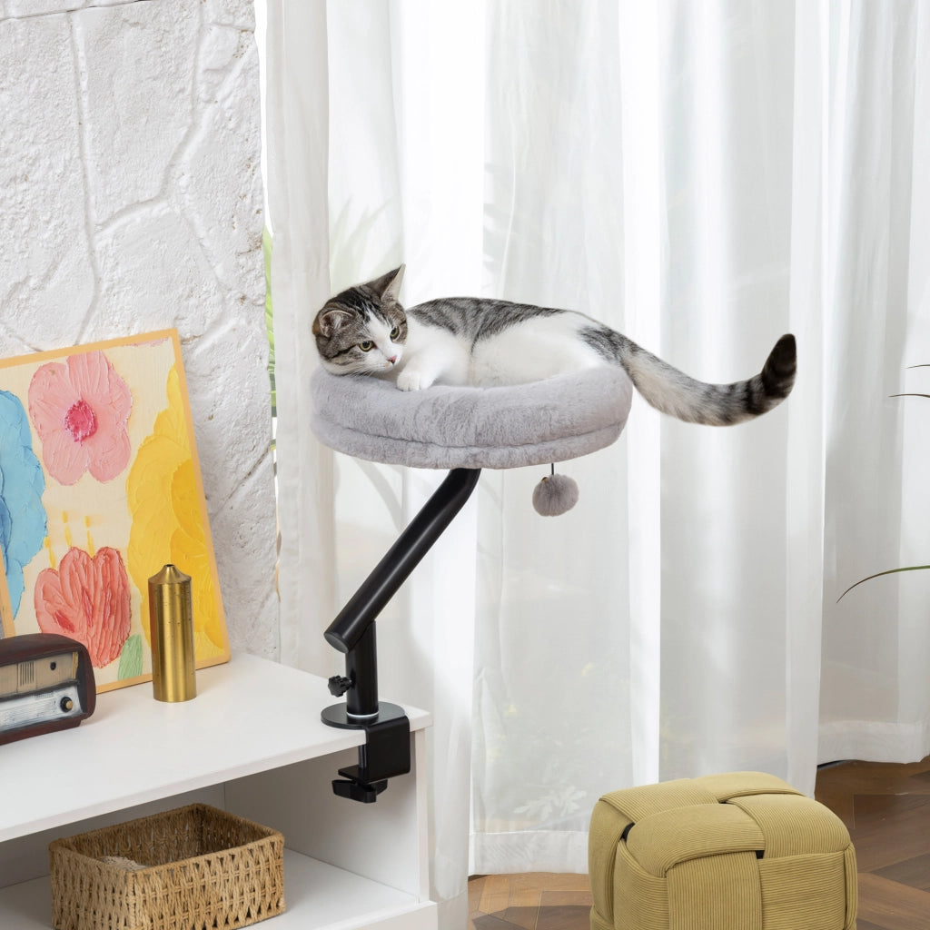 Letto per gatti con scrivania regolabile ¨C Minimal ¨C Grigio