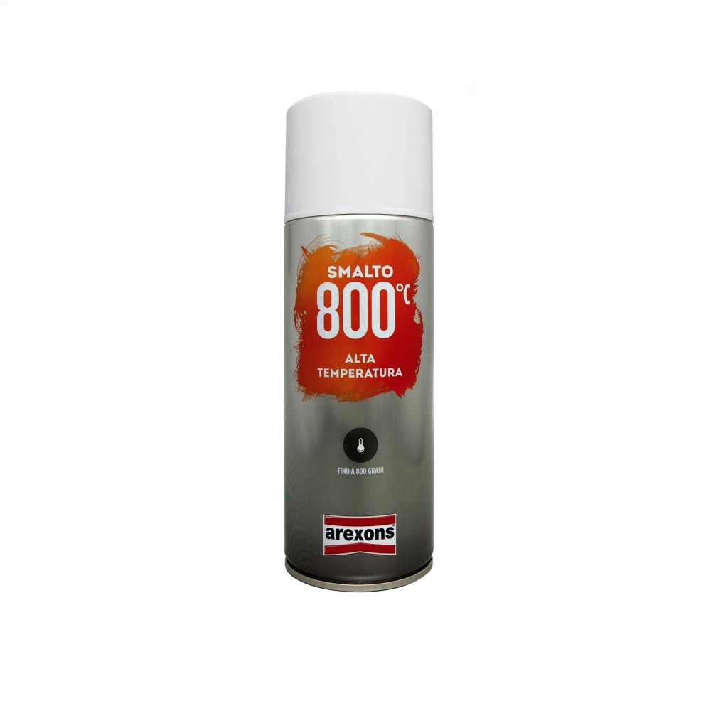 Smalto spray alta temperatura vernice fino 800°marmitte caldaie stufe + colori ROSSO