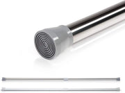 Tavola di sostegno a telescopio - Resistente e sicura - per doccia - per tende - per abbigliamento - 110-200 cm - finitura cromata.