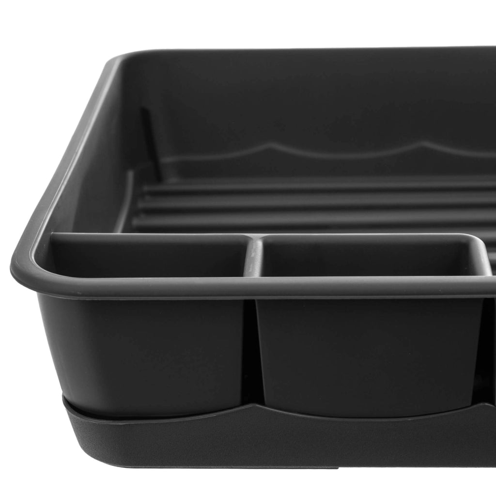 Scolapiatti KADAX, scolaposate, verticale, grigio, 44,5 cm, grande