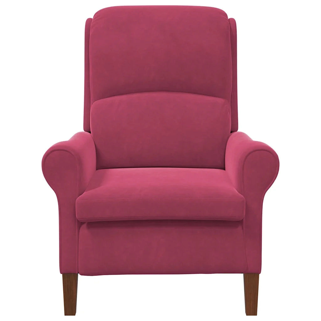 Poltrona | Sedia Relax Rosso vino Velluto