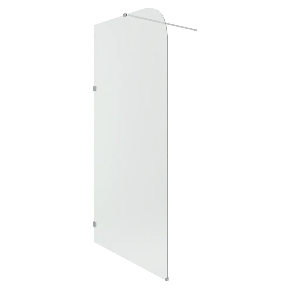 Doccia walk-in arco 80cm con cerniere cromate vetro 8mm trasparente easy clean h200 | Senja