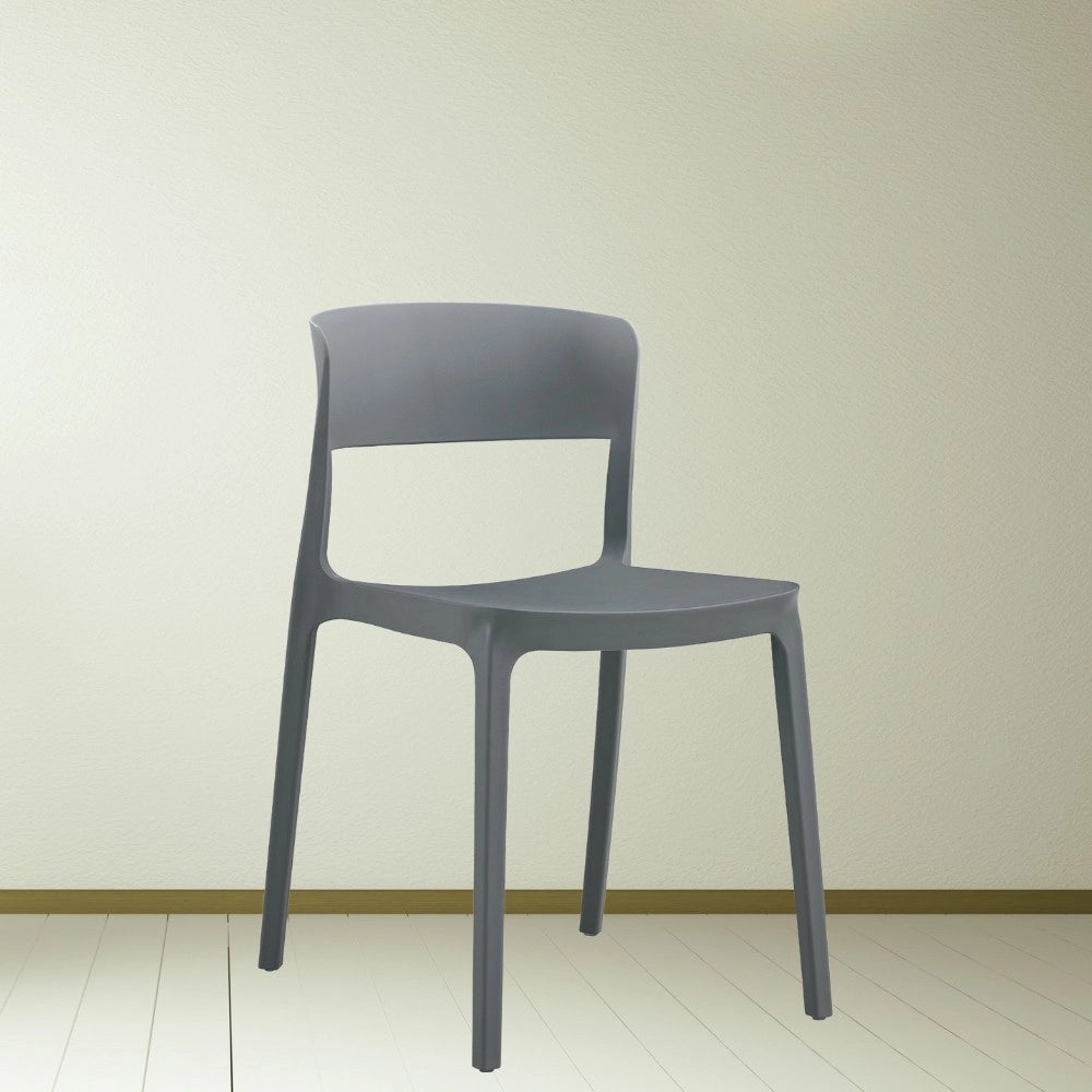 Sedia grigio scuro 46x51x74 cm