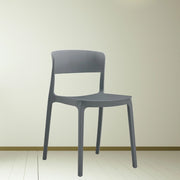 Sedia grigio scuro 46x51x74 cm