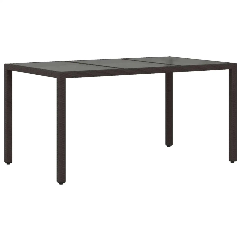 Set da pranzo per esterni 5 pz Nero polyrattan 3448936