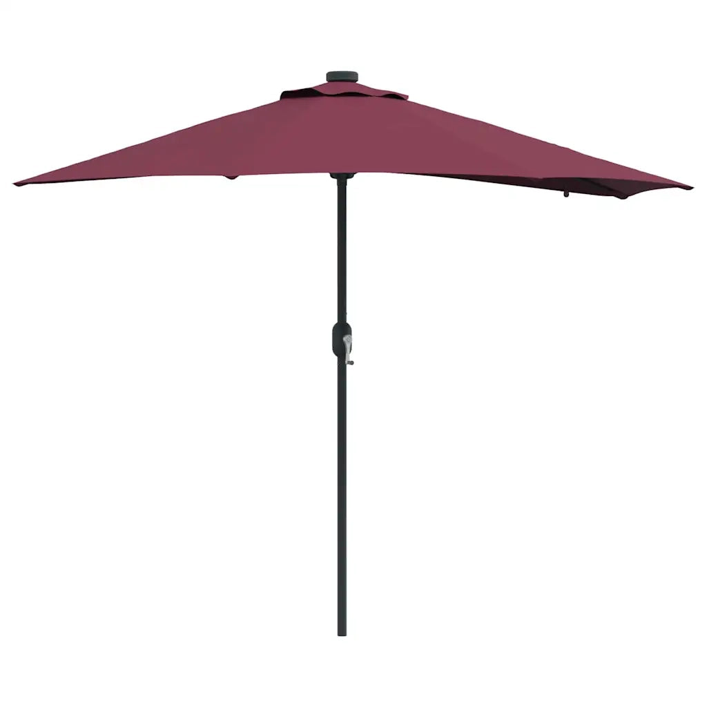 Ombrello da giardino Rosso Bordeaux 294 x 150 x 223 cm 42003263