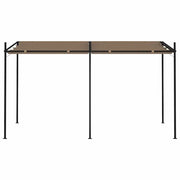 Gazebo con Tetto Retrattile 400x300x233 cm Grigio Talpa 313630
