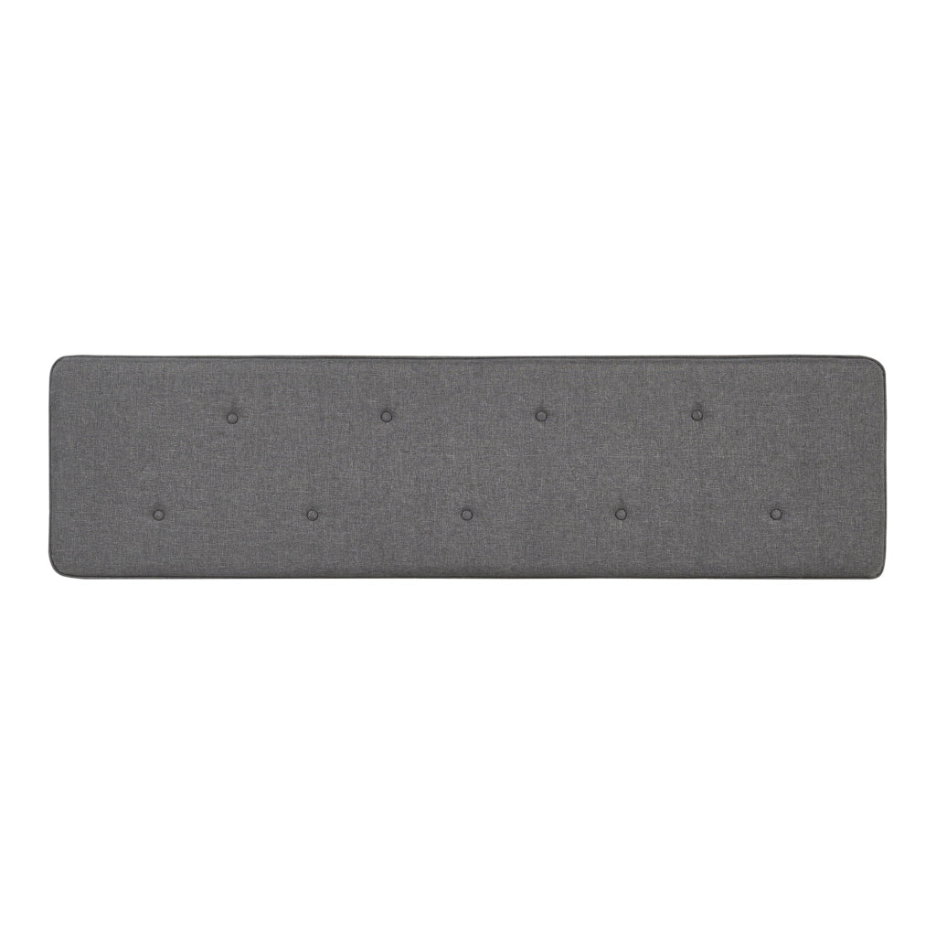 Testiera Letto Tokke Testata Imbottita da Parete 140x52 cm Grigio [en.casa]