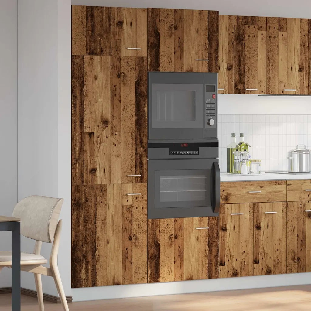 Armadio per Frigo “Lyon” Legno Antico 60x57x207 cm