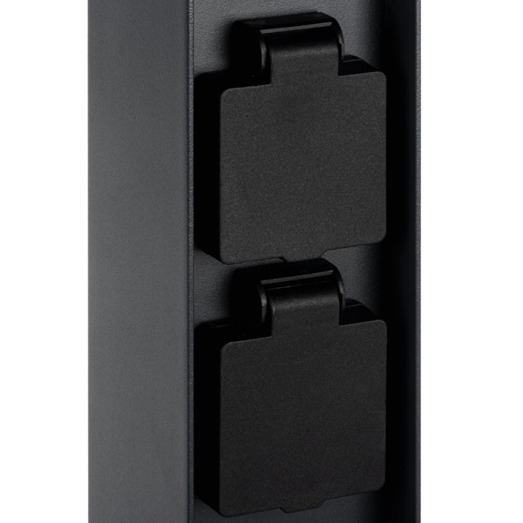 Paletto giardino 30cm nero quadrato G9 11W IP44 Kanlux