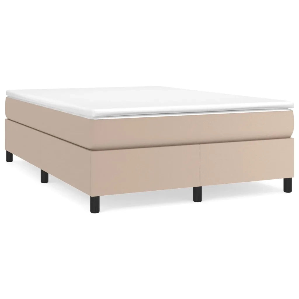Giroletto a Molle con Materasso Cappuccino 140x190cm Similpelle 3144607