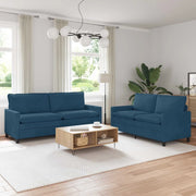 Set di divani 2 pcs Blu Velluto 3417153