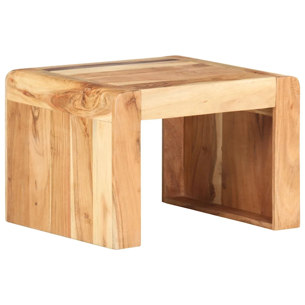 Tavolino Laterale 40x40x30 cm in Legno Massello di Acacia 323588