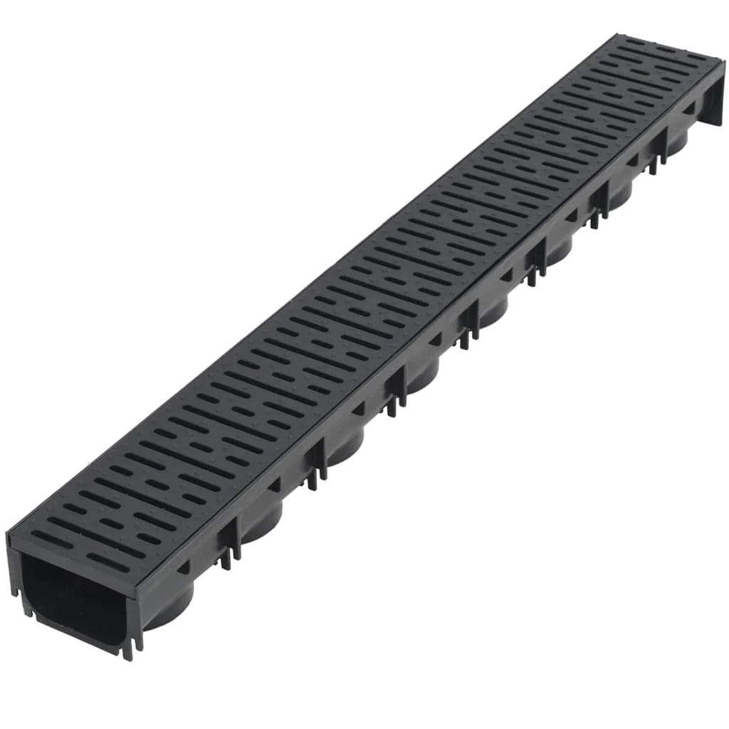 Canaletta di drenaggio in plastica in 2 pezzi lunga 2 m 02_0002992