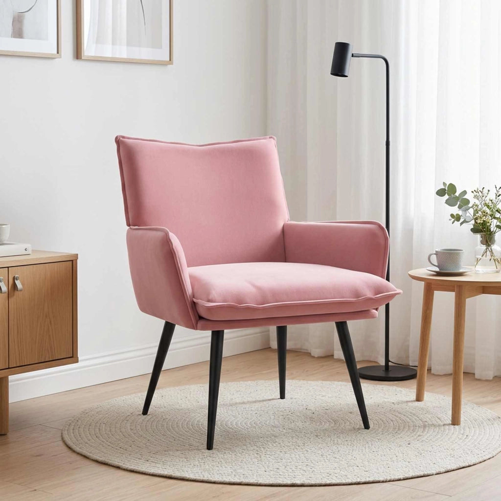 Poltrona Rosa Velluto 42047727