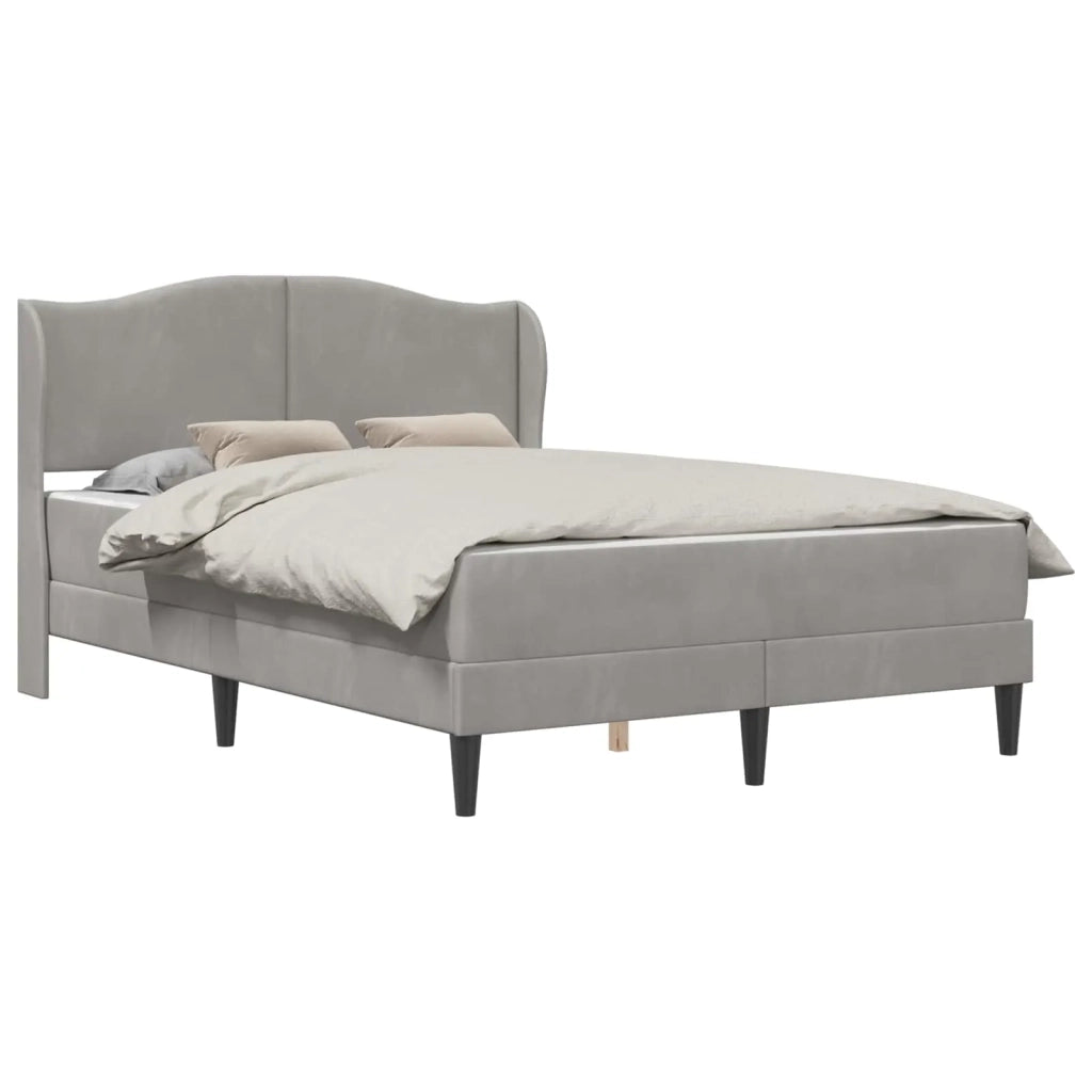 Struttura del letto Grigio Chiaro 140 x 190 cm Velluto 3415202