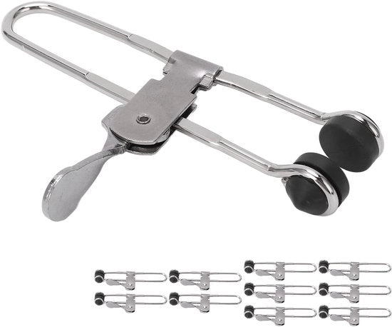 Montaggio tegoli clips in acciaio inossidabile - 10 pezzi - Multifunzionale - Zavorra tegolo - Facile da utilizzare - Mantenimento orizzontale sicuro - Tegoli fissatori