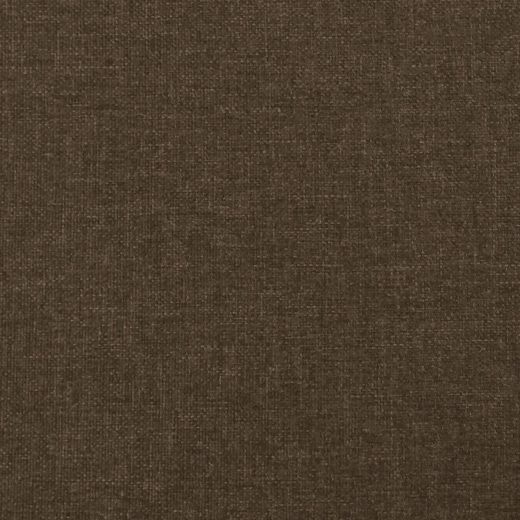 Testiera ad Orecchio-Testata con Orecchie Marrone Scuro 93x16x118/128 cm in Tessuto 510183