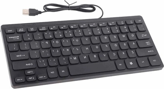 Tastiera Multimedia Numerica Mini USB Cavo K1000 - Tastiera Gaming Completa per Computer Desktop Pc Notebook Laptop Windows.