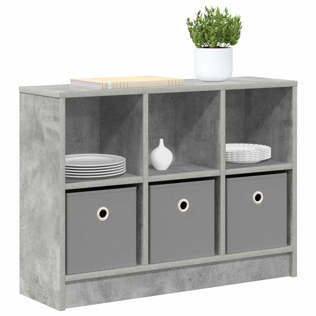 Credenza | Madia | Buffet da pranzo | Armadio da pranzo con cassetto Grigio cemento 73,5 x 22,5 x 53,5 cm