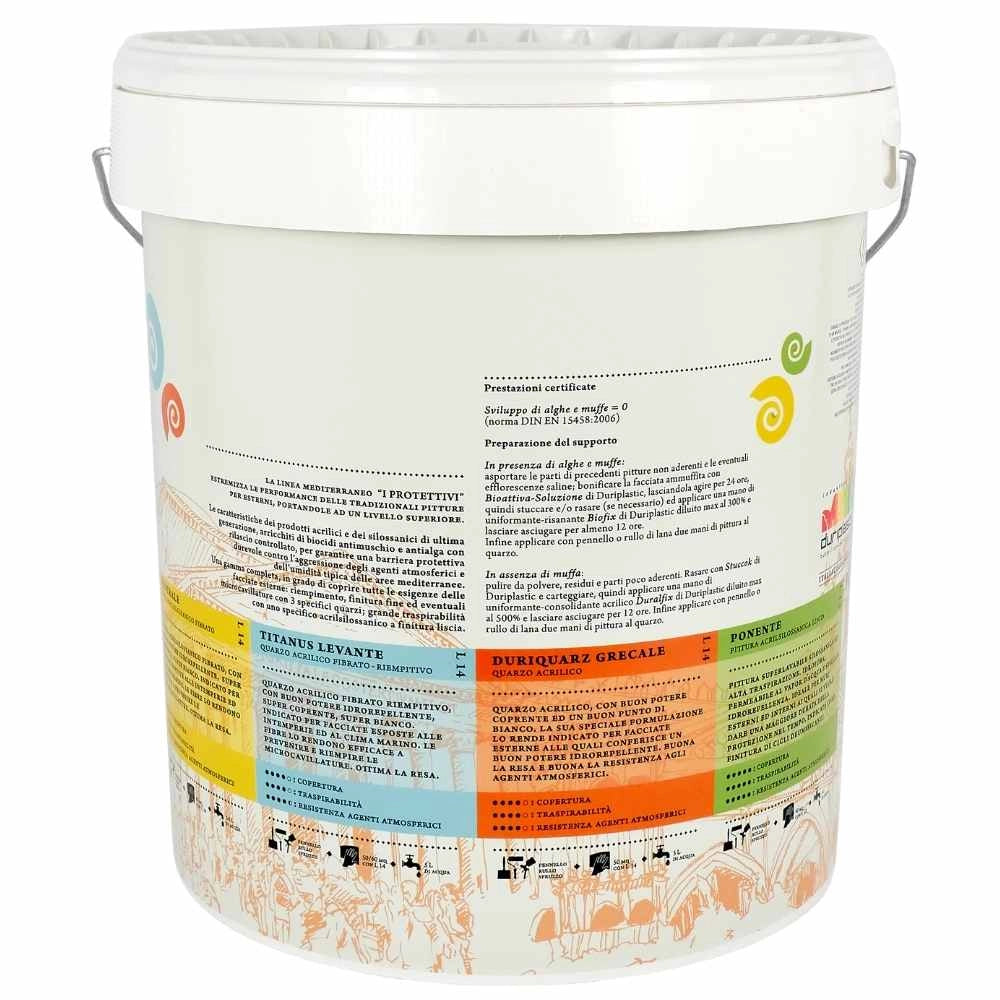 Italia colorpaint quarzo maestrale acrilsilossanico fibrato mediterraneo antialga *** tinta bianco, contenuto litri 4...