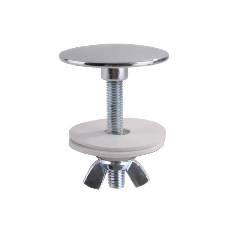 Tappo Copriforo Cromato Vite Lunga mm 43