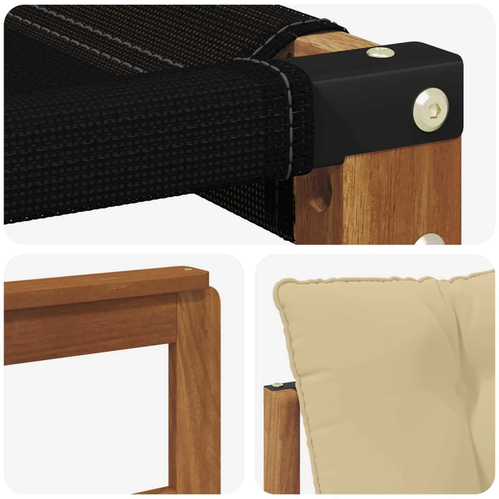 Set di divani da esterno con cuscino 6 pcs Naturale e Beige 3369716