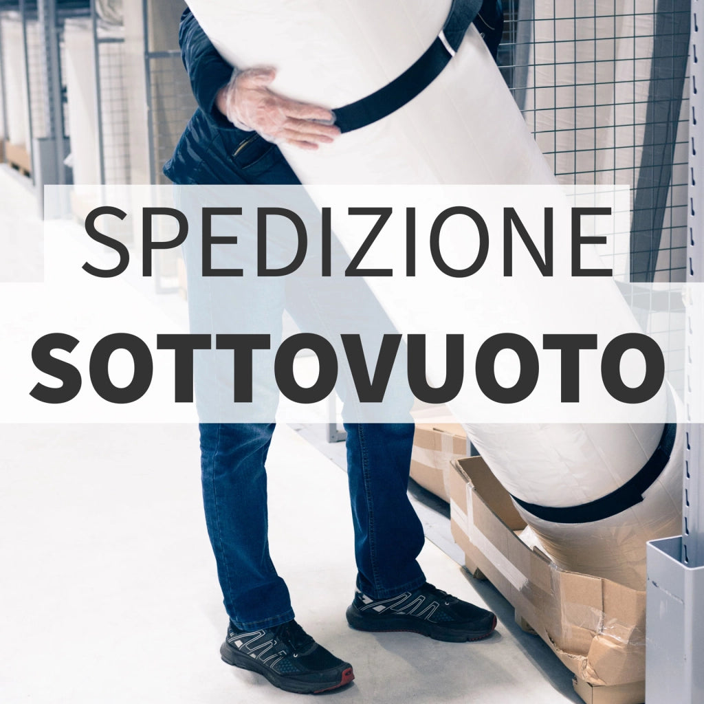Topper MEMORY + Topper rigido ORTOPEDICO ALTO 10 cm | TOPPER MEMORY e RIGIDO Francese 150X200 Cm | Topper senza tessuto di rivestimento CAPOVOLGIBILE- MOD. SENSE H10