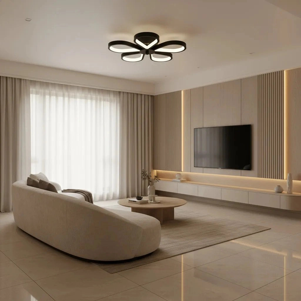 Lampada Da Soffitto Lhj075-c Black/white Led
