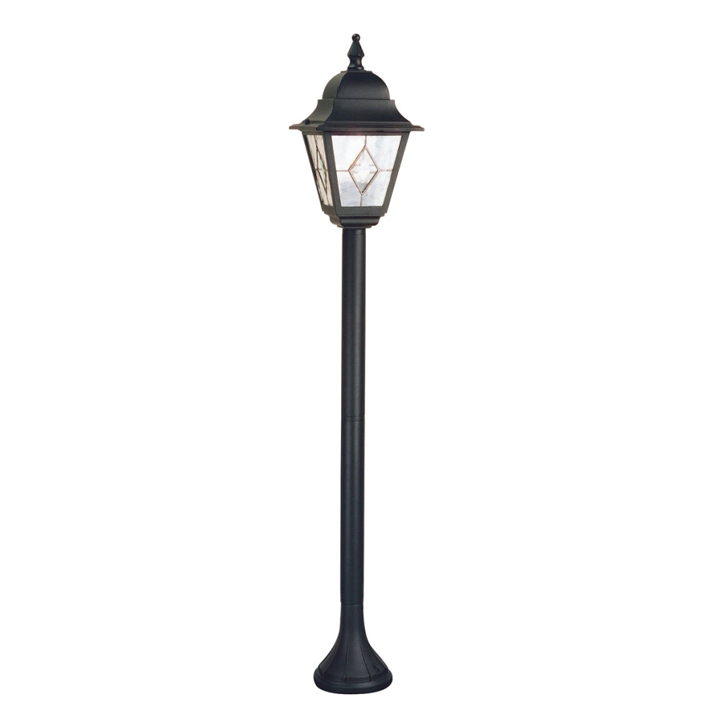 Lampione da esterno Norfolk 109cm E27 nero Elstead NR4-BLK