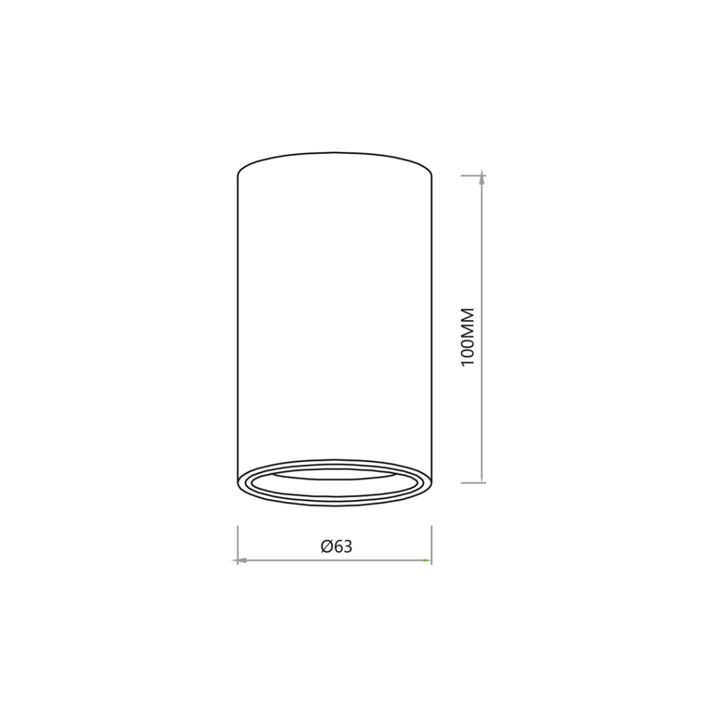 Spot soffitto nero tondo 10cm GU10 8W Genesis Milagro