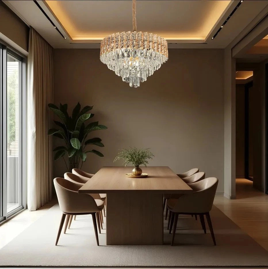 Lampada Cristal G054-cp 50cm Gold