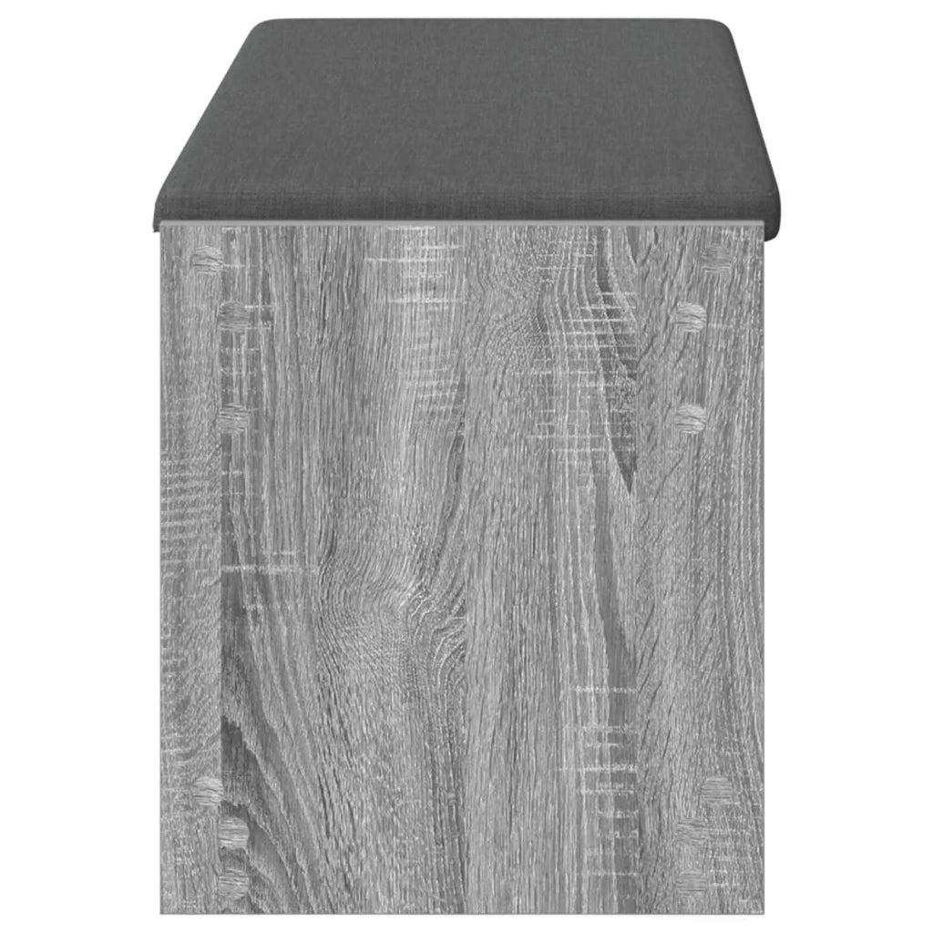 Panca per ingresso con cuscino Sonoma grigia 103 x 38 x 45 cm